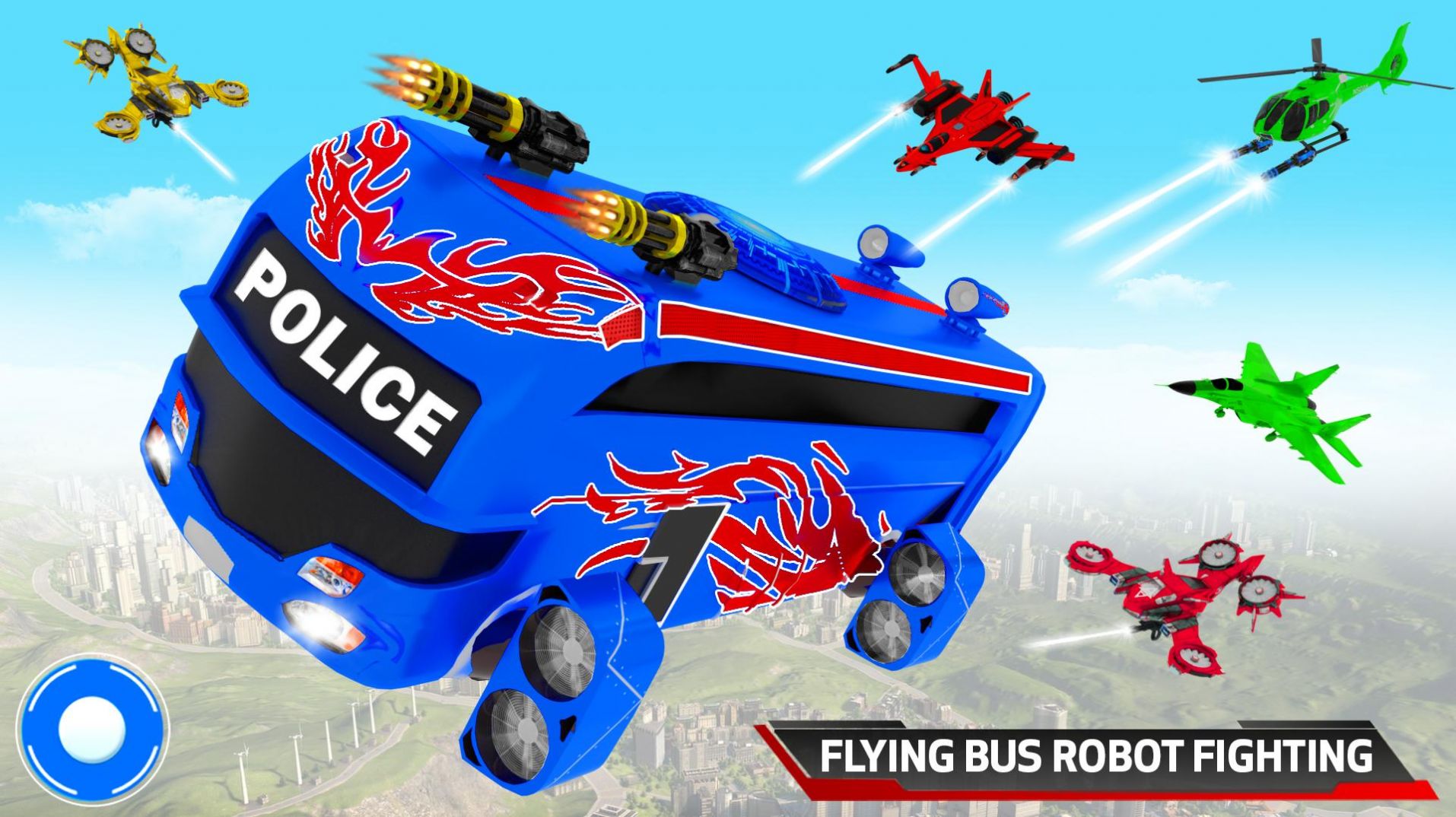 Flying Police Bus游戏官方正版截图